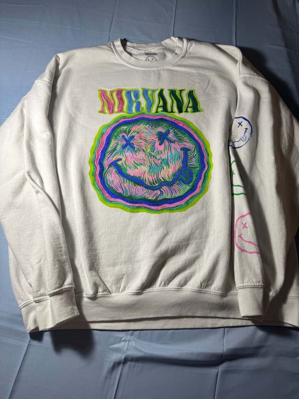 Nirvana Waves Graphic Crewneck Sweatshirt